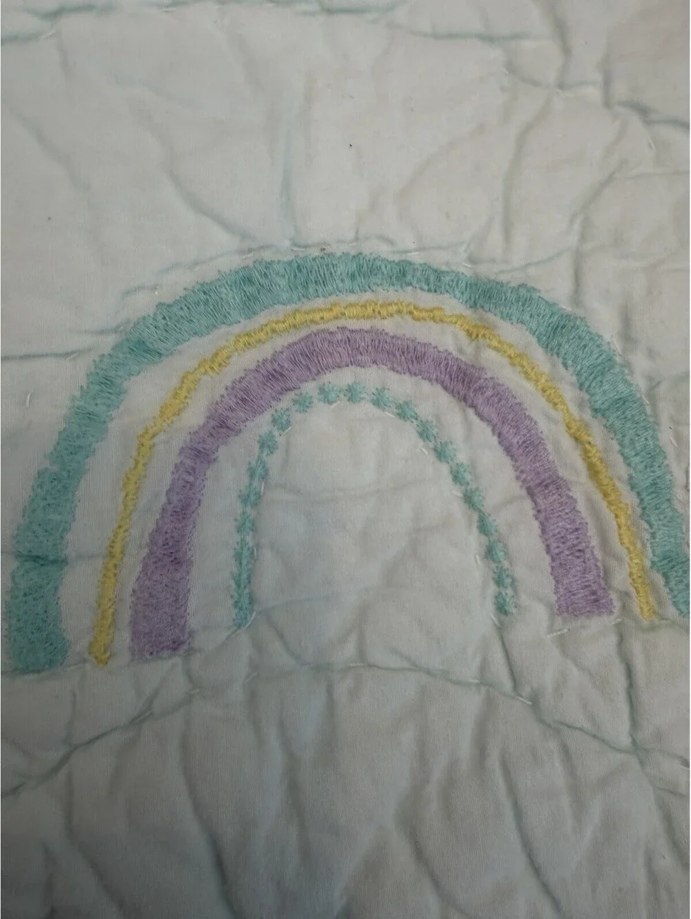 Pottery Barn Kids Molly Rainbow Quilted Standard Shams 20 X 26 Set Of 2